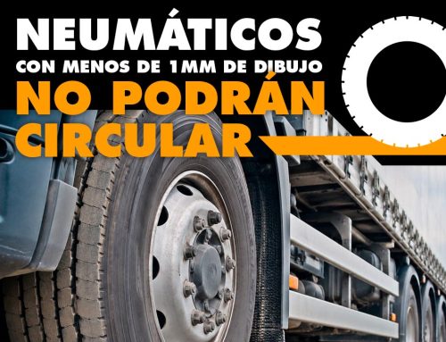 Los camiones no podrán circular con neumáticos que tengan menos de 1 mm de profundidad de dibujo