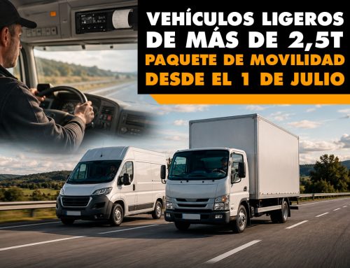 Los vehículos ligeros de más de 2,5 toneladas deberán cumplir el Paquete de Movilidad desde el 1 de julio